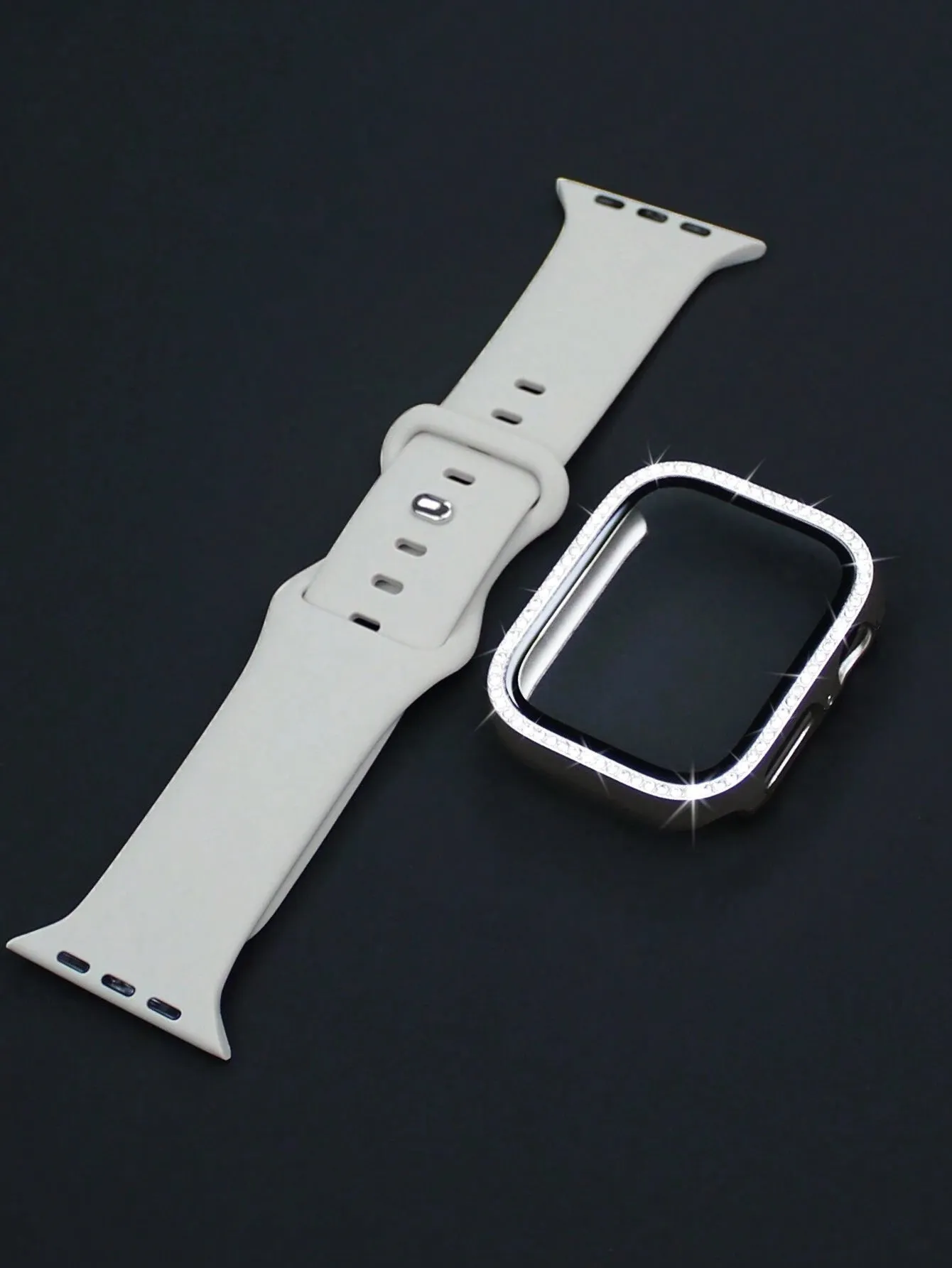 10708 2t-005 Set dos Piezas Banda De Reloj De Silicona