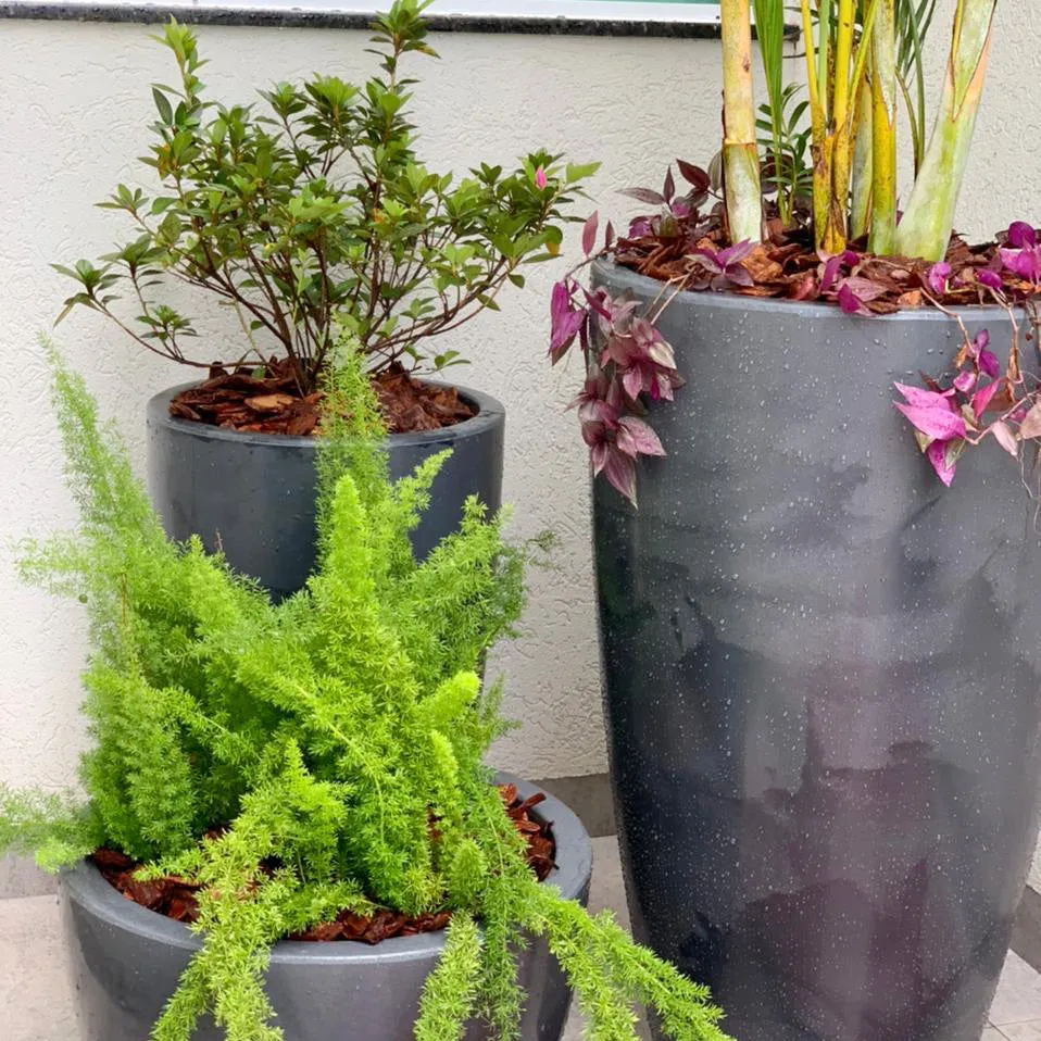 36" PLANTER VERONA - DK. GRAY