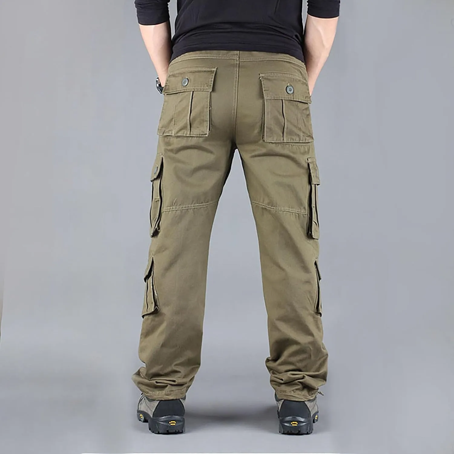 ADHOWBEW Cargo Pants Men Hiking Stretch Workout Waterproof Big and Tall Construction Trousers
