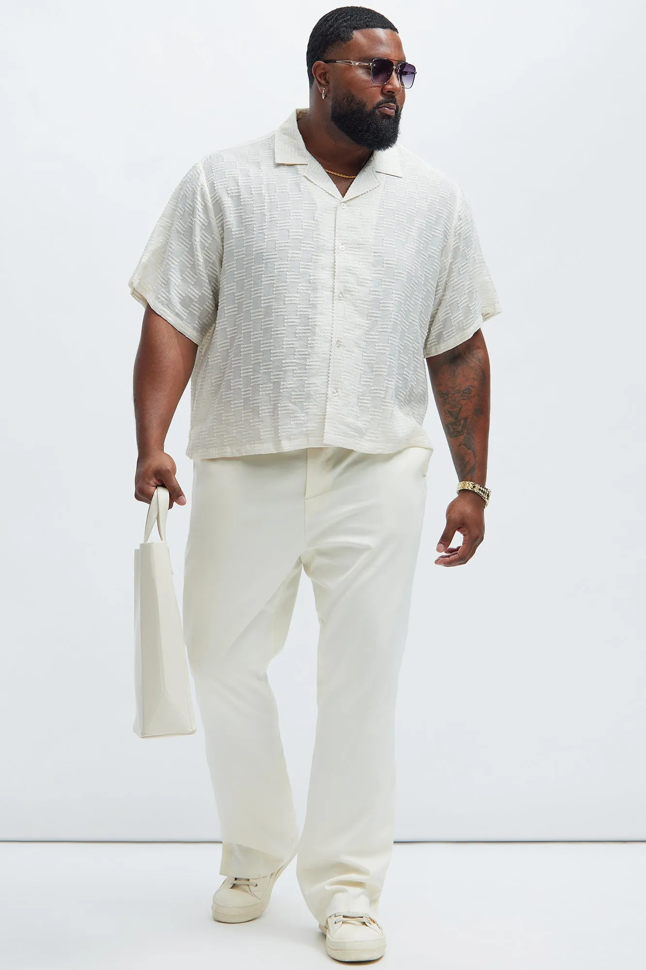 Alabastar Jacquard Shirt - Cream/combo