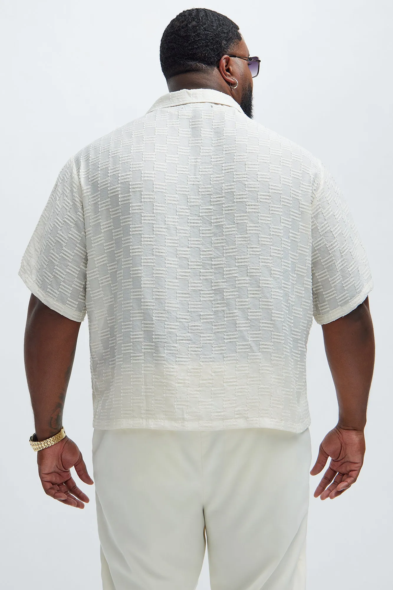 Alabastar Jacquard Shirt - Cream/combo