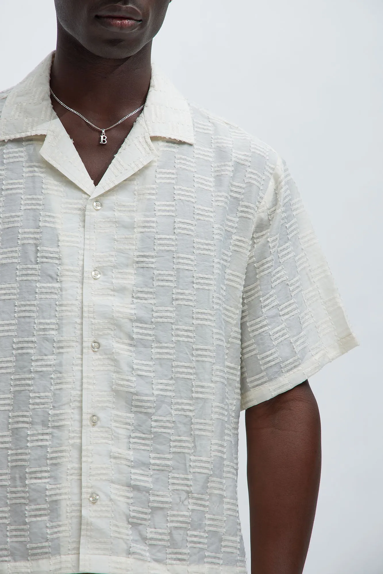 Alabastar Jacquard Shirt - Cream/combo