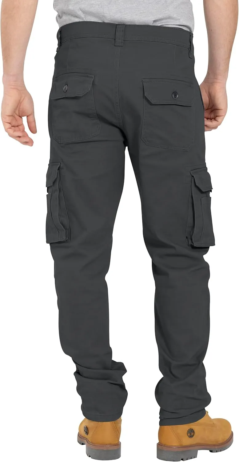 Alamo Casual Cargo Pants for Men - Stretchable, Regular Fit Cargo Work Pants for Men - 6 Pocket Outdoor Mens Work Pants