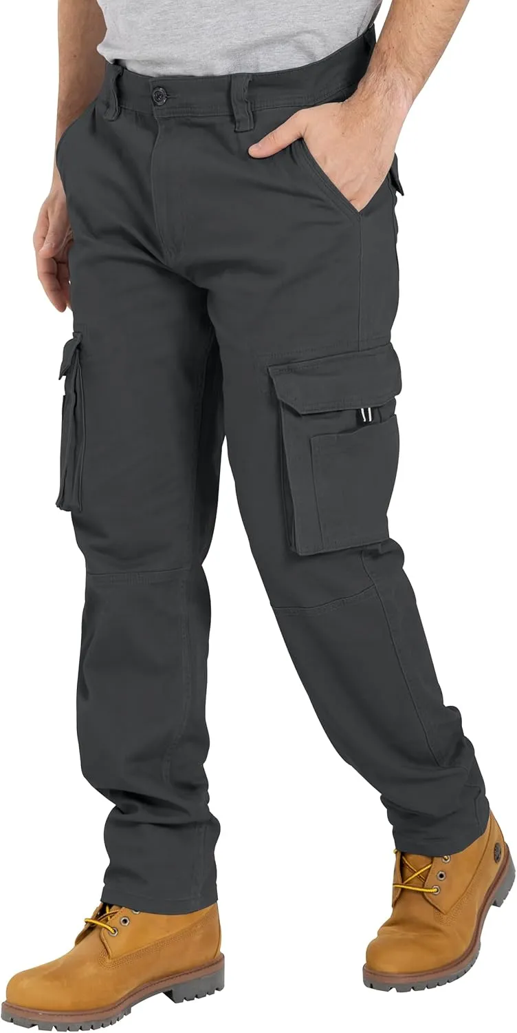 Alamo Casual Cargo Pants for Men - Stretchable, Regular Fit Cargo Work Pants for Men - 6 Pocket Outdoor Mens Work Pants