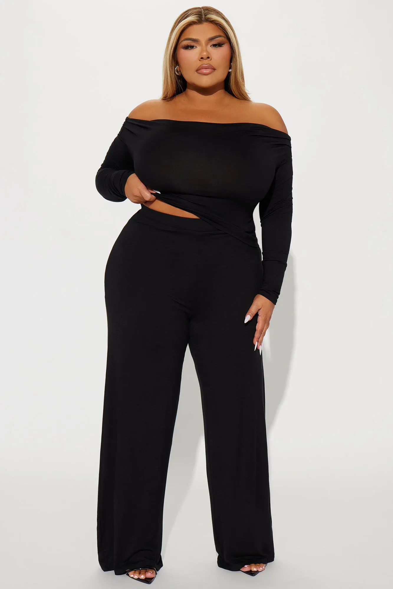 Ameena Pant Set - Black