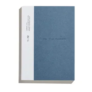 Before Breakfast – One Year Planner Stone Blue (Monthly   To Do) – Planificador Mensual A5 (19,6 x 14,1 cm)