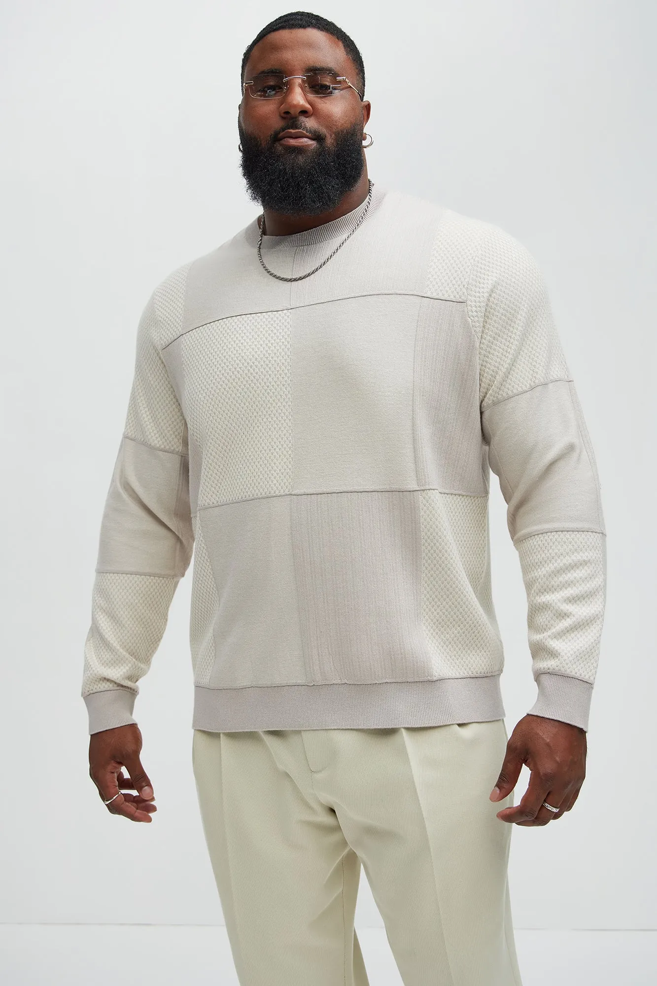 Better And Better Crewneck Sweater - Cream/combo
