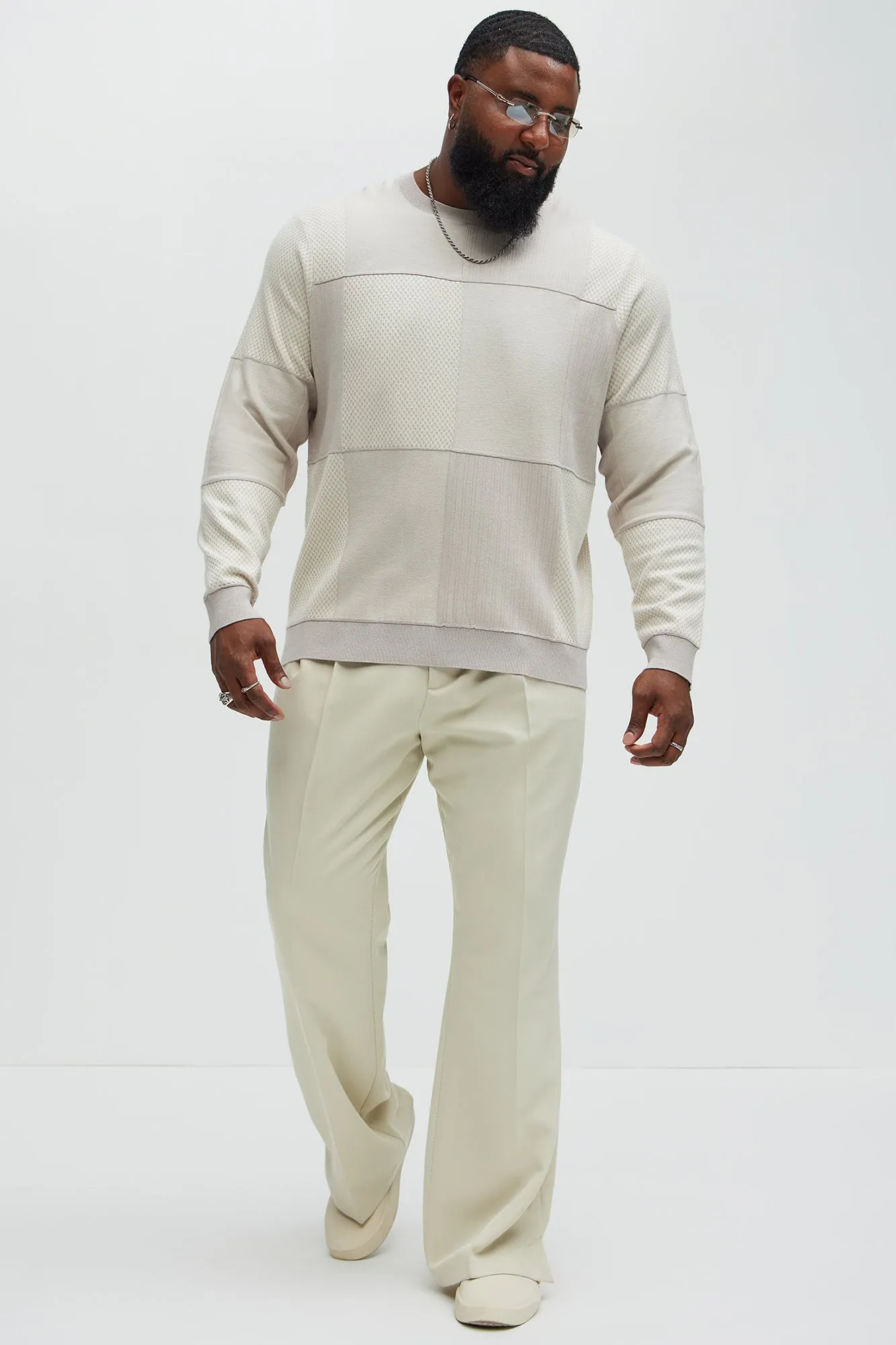 Better And Better Crewneck Sweater - Cream/combo