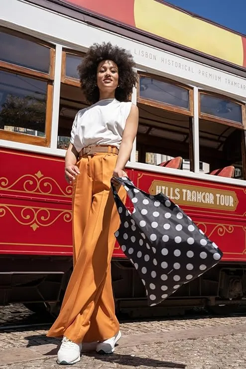 Bolsa compra Mini Maxi de lunares.