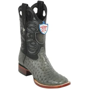 Botas de Avestruz Horma Cuadrada Ancha WW-28240309