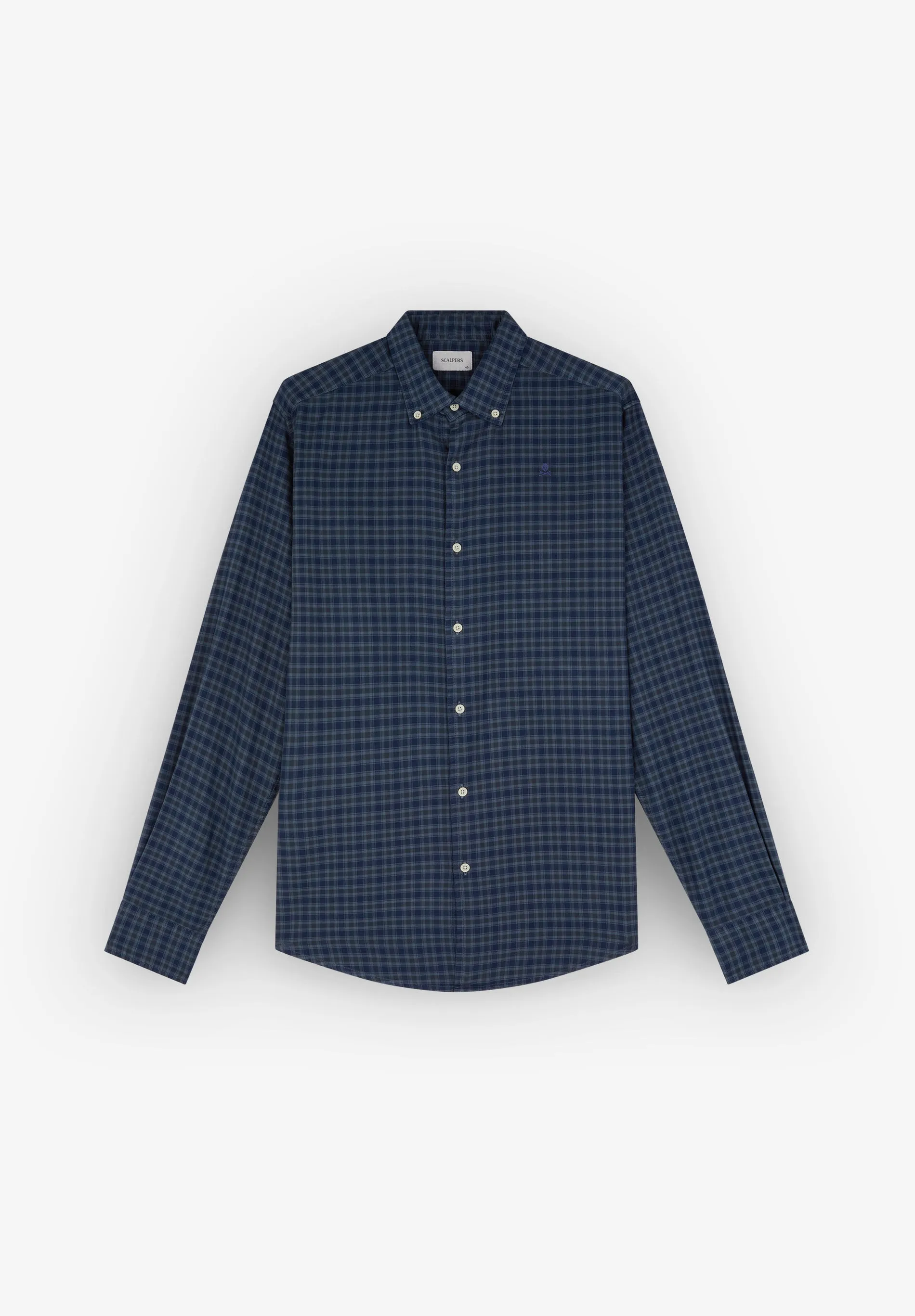 CAMISA CUADROS CUELLO BOTONES