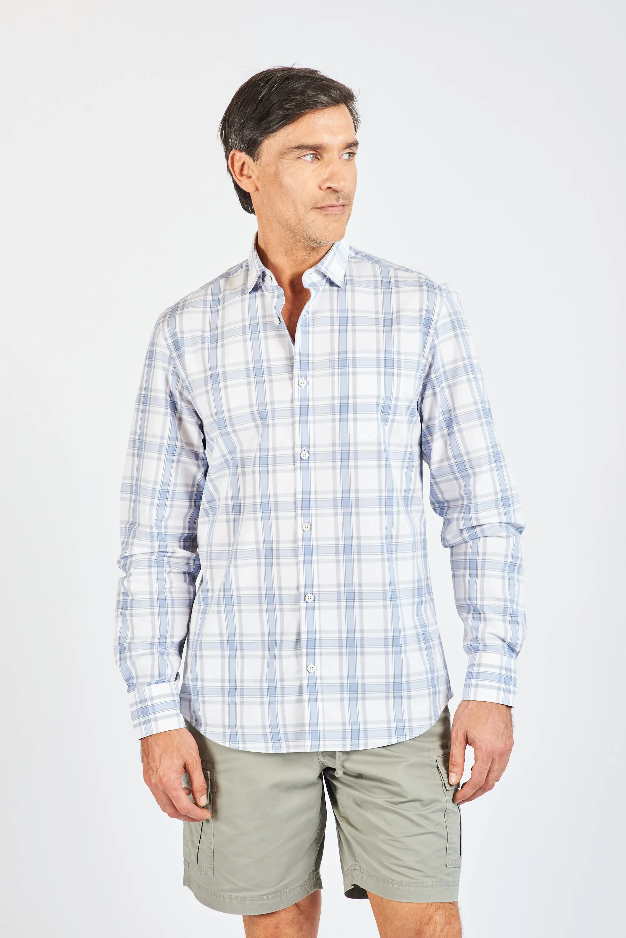 CAMISA MANGA LARGA FAENZA LT. BLUE