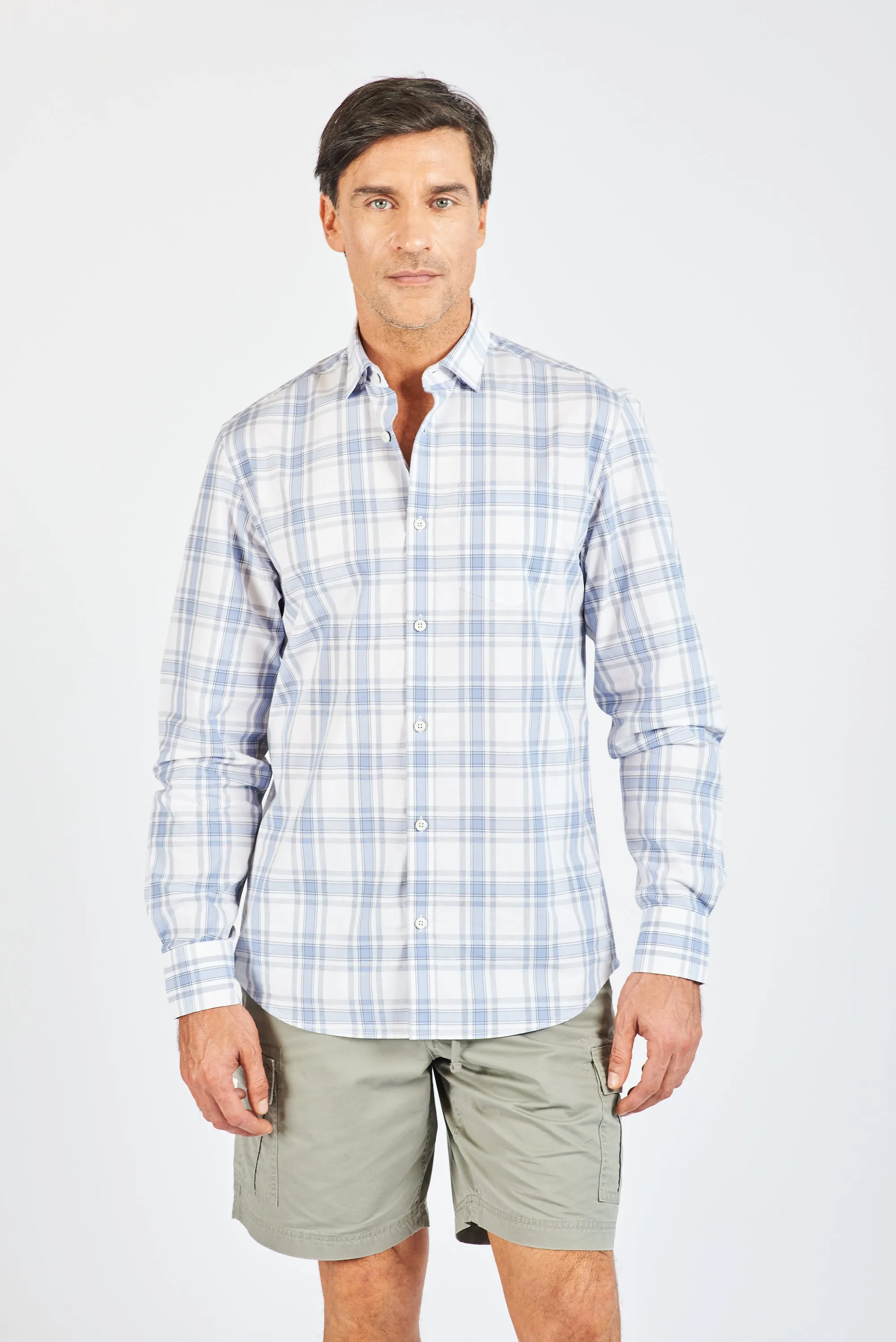CAMISA MANGA LARGA FAENZA LT. BLUE
