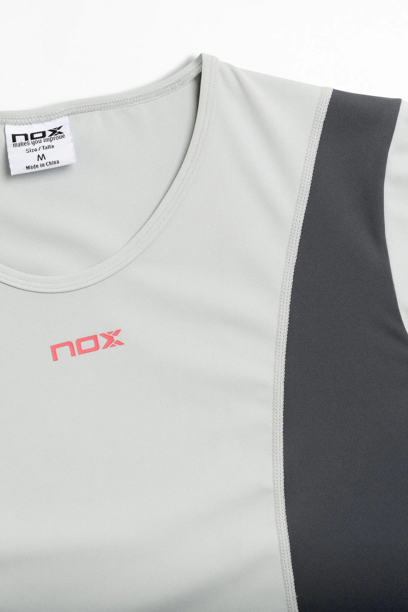 Camiseta Pádel Mujer PRO REGULAR gris claro