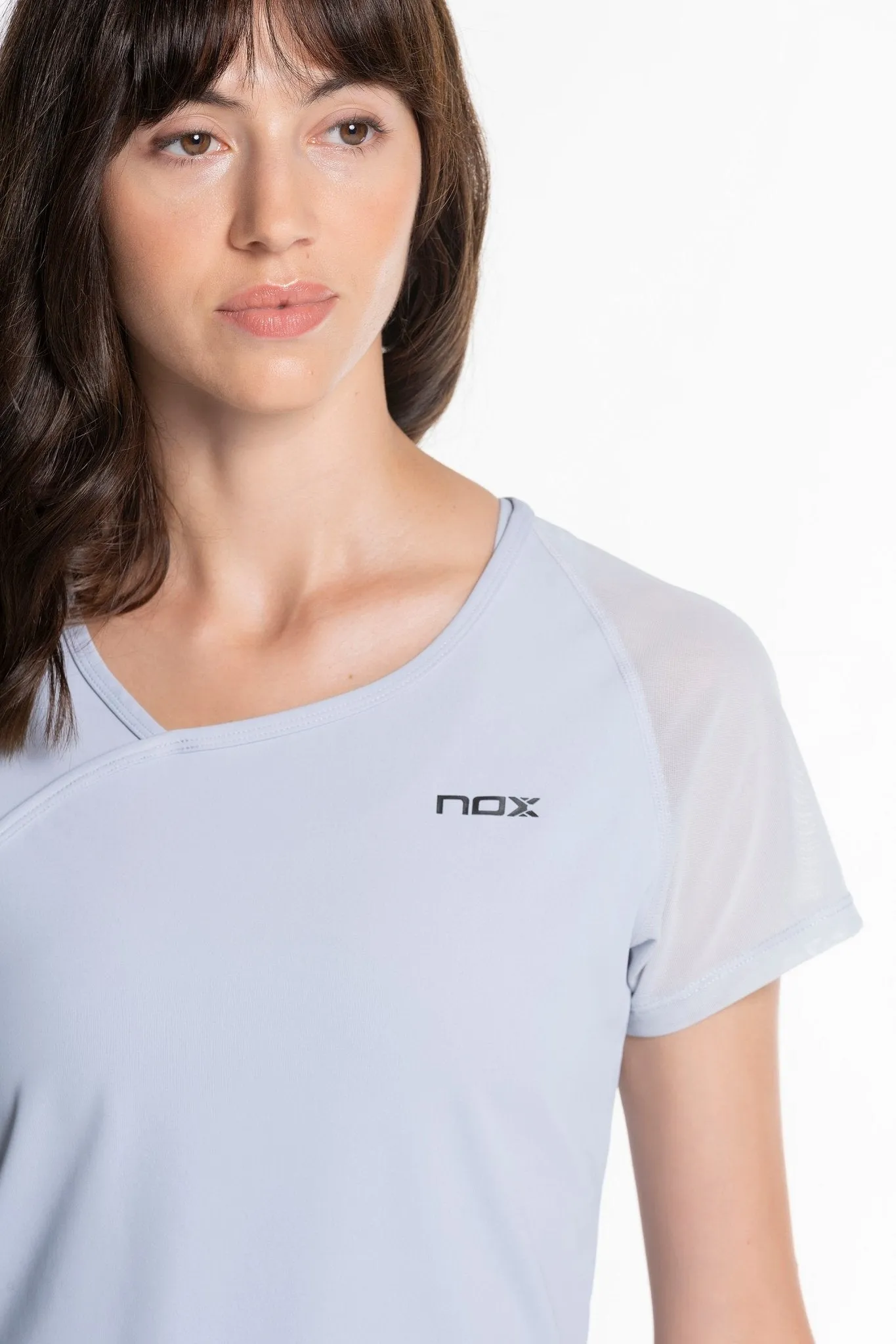 Camiseta Pádel Mujer PRO REGULAR gris - TALLA XS