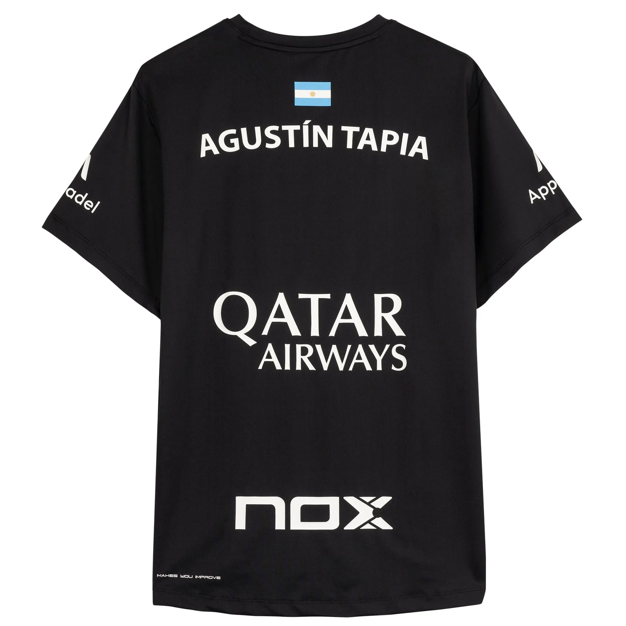 Camiseta Sponsors AT10 Negro de Agustín Tapia