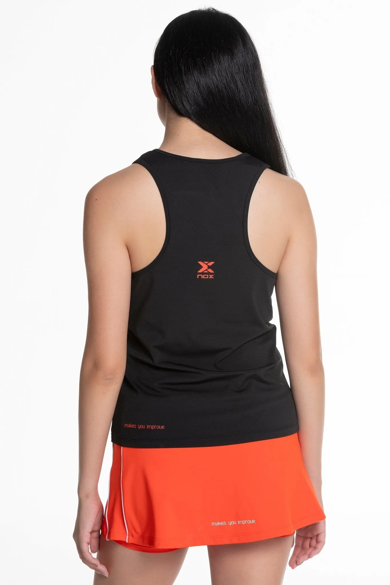 Camiseta tirantes mujer TEAM negro
