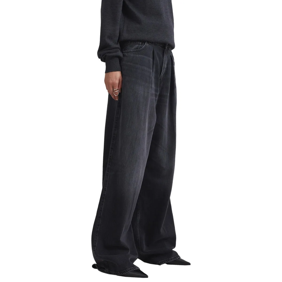 Candy Black Tencel Asian Fit Jean
