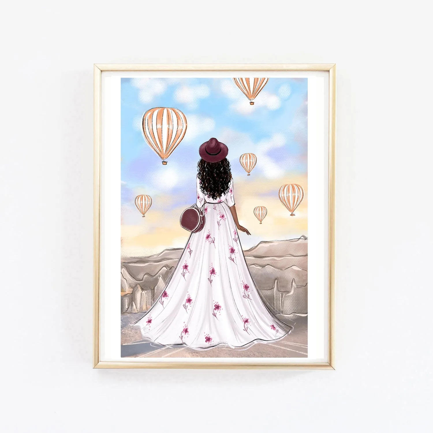Cappadocia art print fashion illustration