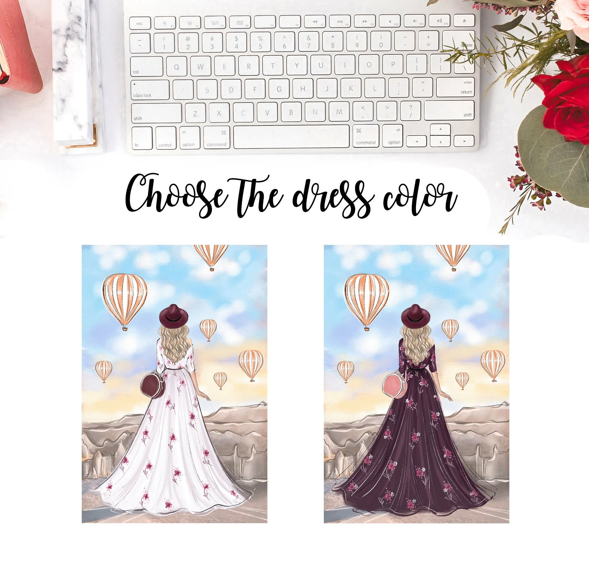 Cappadocia art print fashion illustration