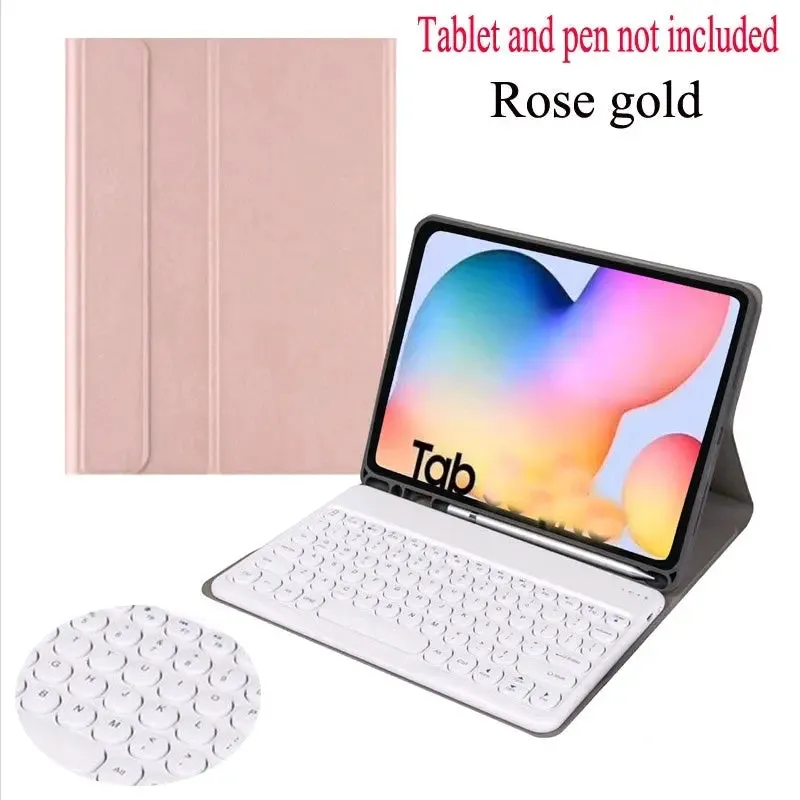 Carcasa protectora magnética con teclado para tablet Samsung S6, S7 y S8