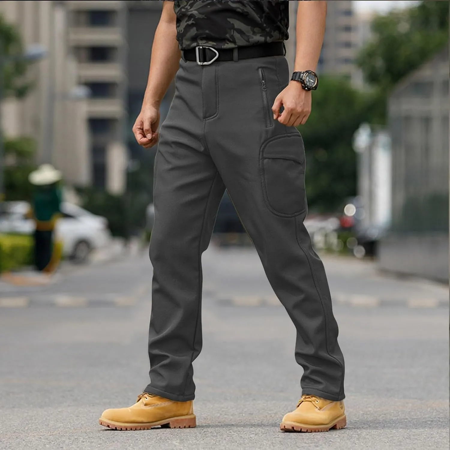 Cargo for Men Pants Gym Waterproof Casual Baggy Construction Workout Sweatpants Joggers