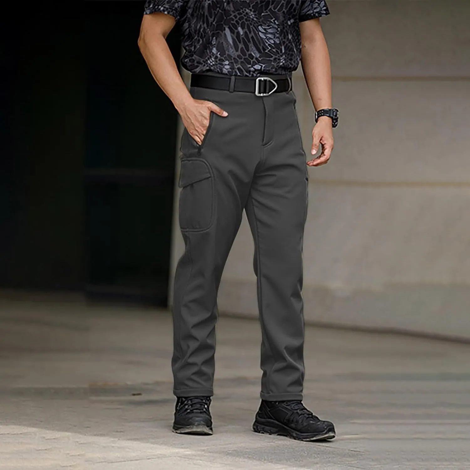 Cargo for Men Pants Gym Waterproof Casual Baggy Construction Workout Sweatpants Joggers