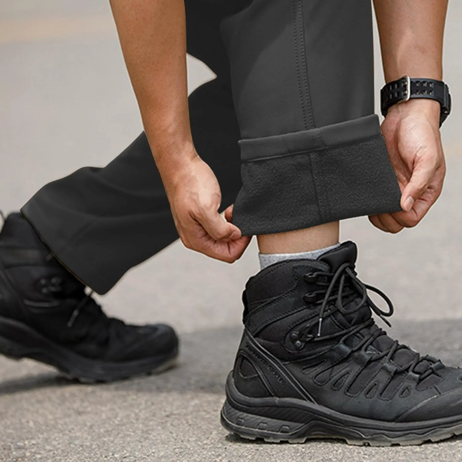 Cargo for Men Pants Gym Waterproof Casual Baggy Construction Workout Sweatpants Joggers
