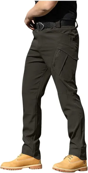Cargo Pants for Men Relaxed Fit Waterproof Stretch Work Pants Multi Pockets Ripstop Flex Camo Hunting Tactical Pants