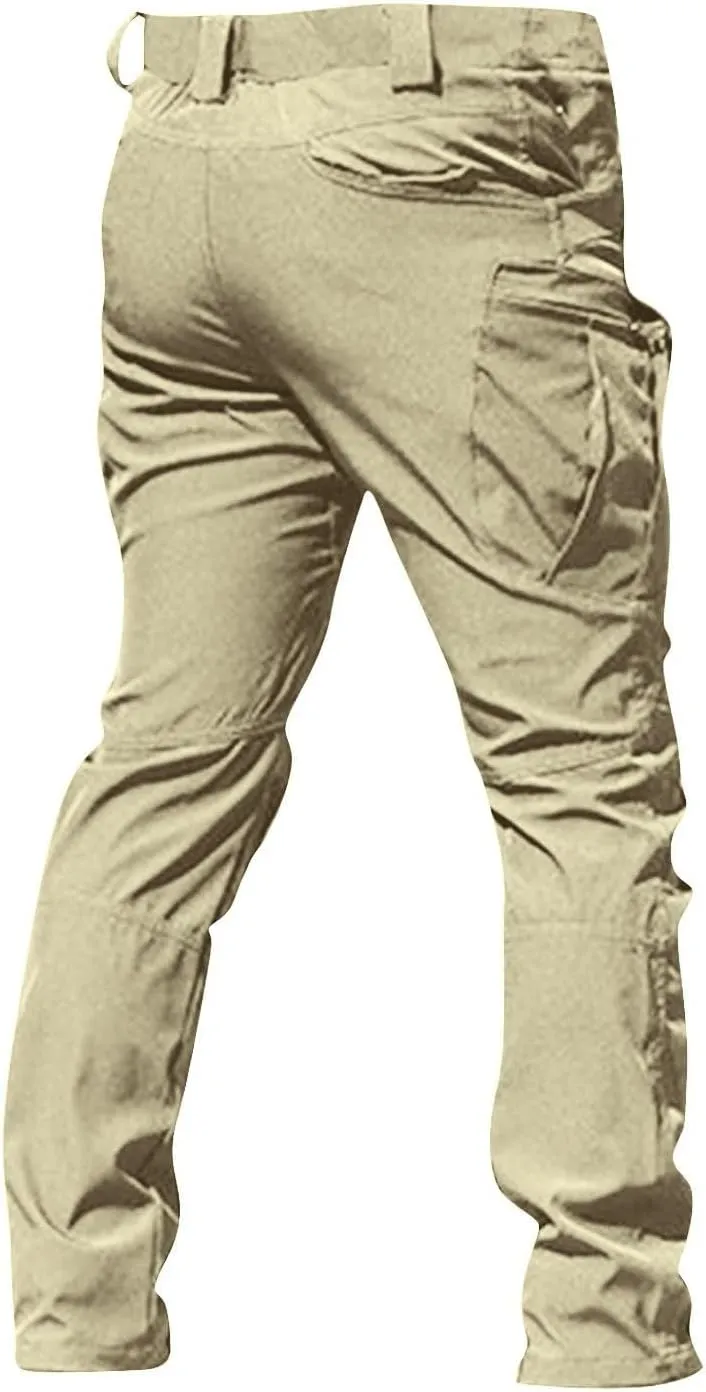 Cargo Pants for Men Relaxed Fit Waterproof Stretch Work Pants Multi Pockets Ripstop Flex Camo Hunting Tactical Pants