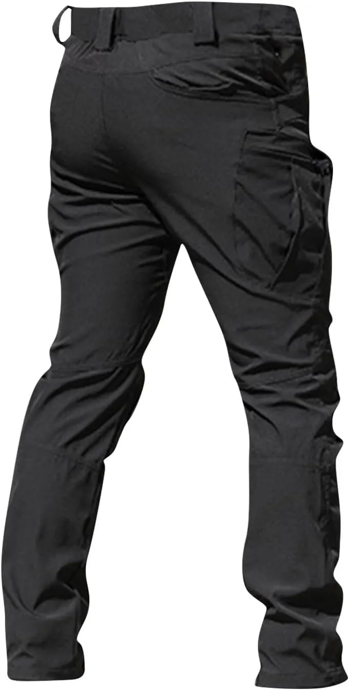 Cargo Pants for Men Relaxed Fit Waterproof Stretch Work Pants Multi Pockets Ripstop Flex Camo Hunting Tactical Pants