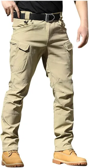 Cargo Pants for Men Relaxed Fit Waterproof Stretch Work Pants Multi Pockets Ripstop Flex Camo Hunting Tactical Pants