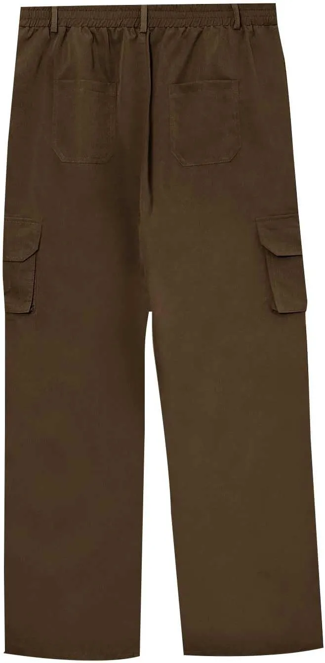 Chinos Pants Men Slim Fit Cargo Pants Stretch Relaxed Fit Jogger Sweatpants Straight Fit Hiking Work Pants w/Pockets