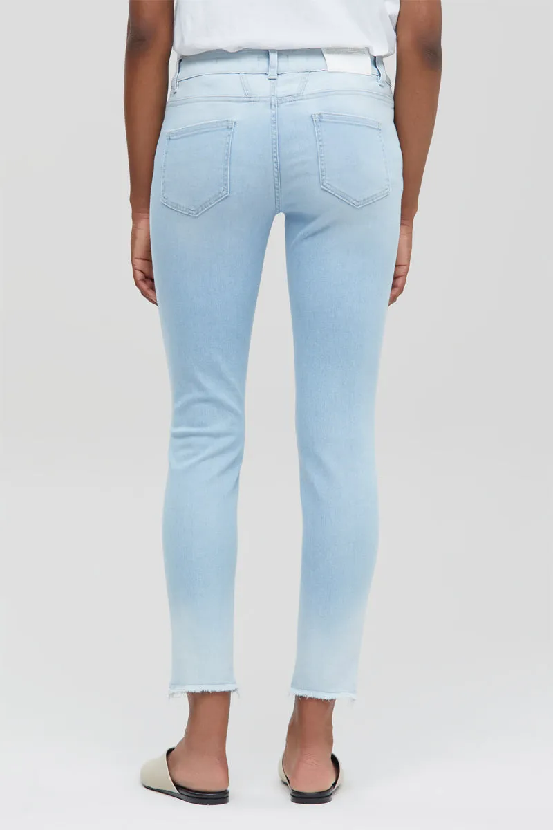 Closed - Pantalon Slim En Coton Biologique - Bleu Clair - Femme