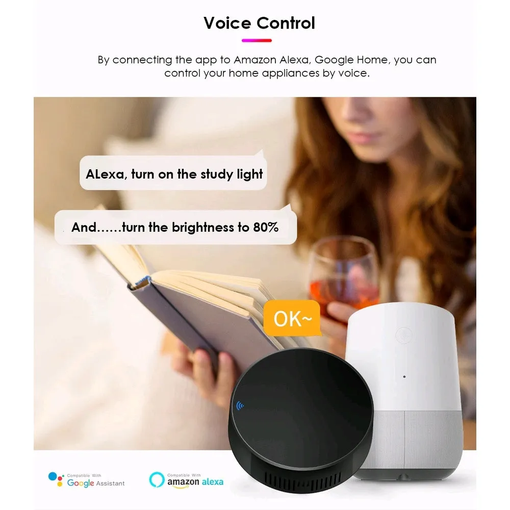 Control remoto IR Universal por voz compatible asistentes Alexa, Google Home,