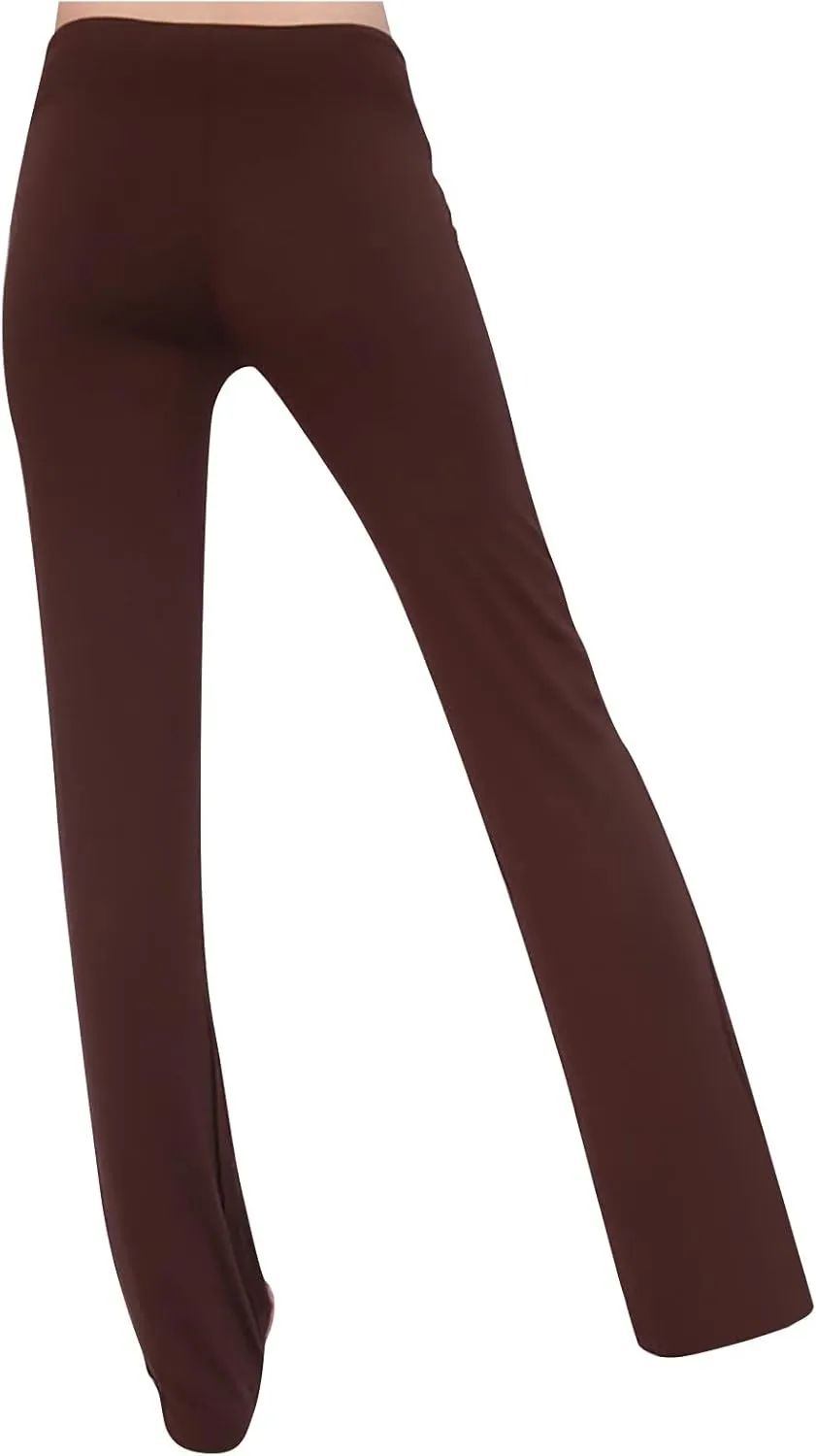Crossover Flare Leggings for Women High Waist V Cross Bootcut Bell Bottoms Workout Flared Yoga Pants with Pockets