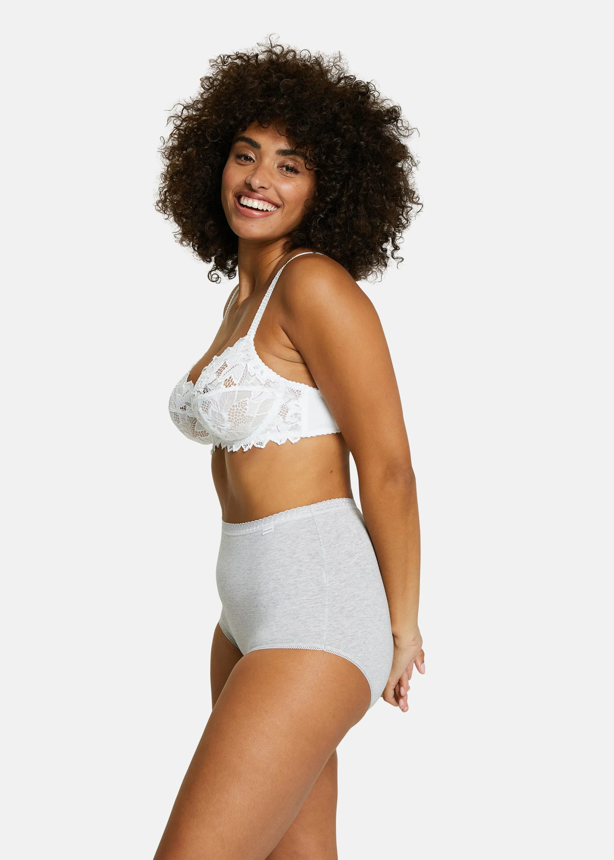 Culotte - Lot de 2 Classique Coton Gris chiné