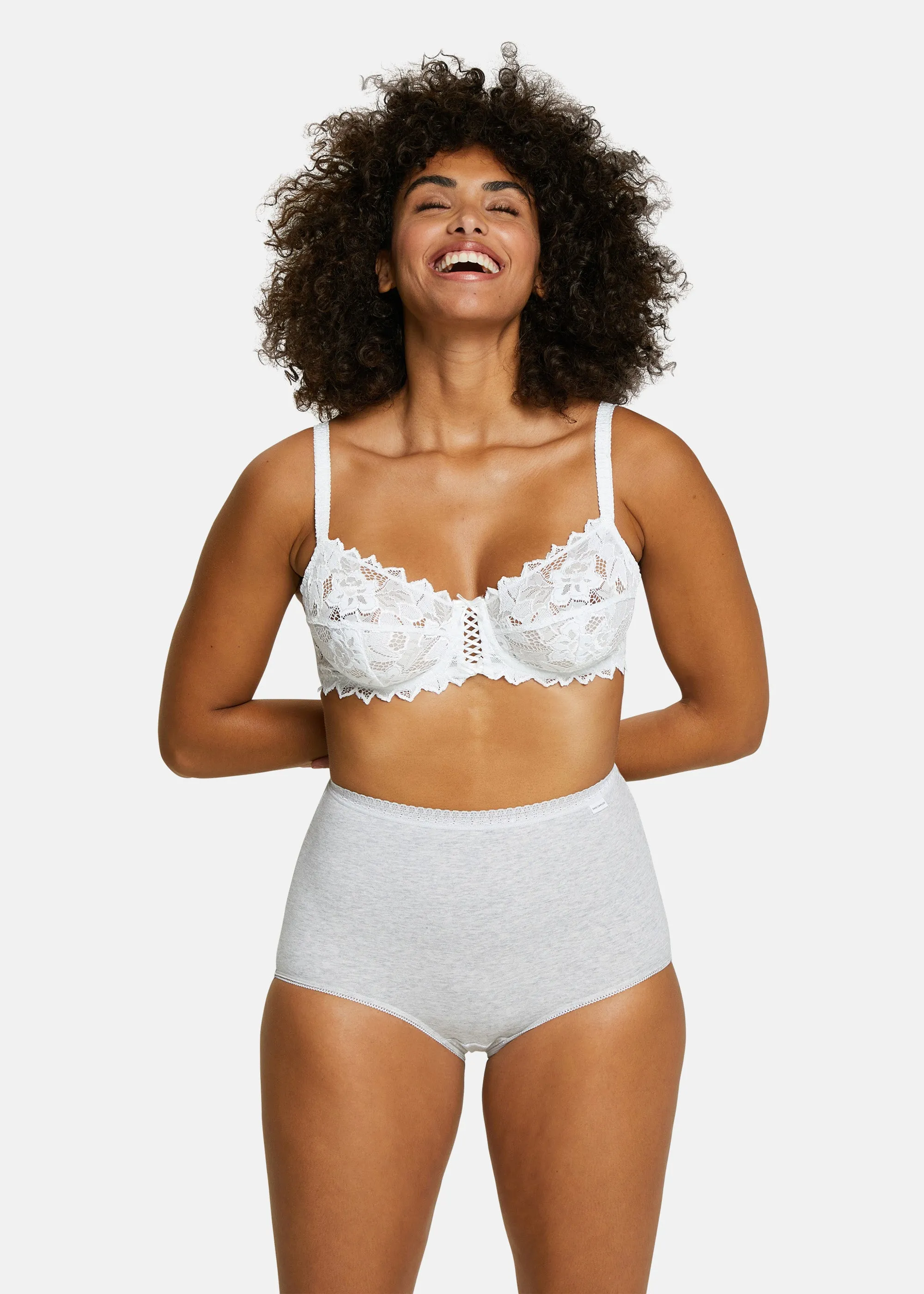 Culotte - Lot de 2 Classique Coton Gris chiné
