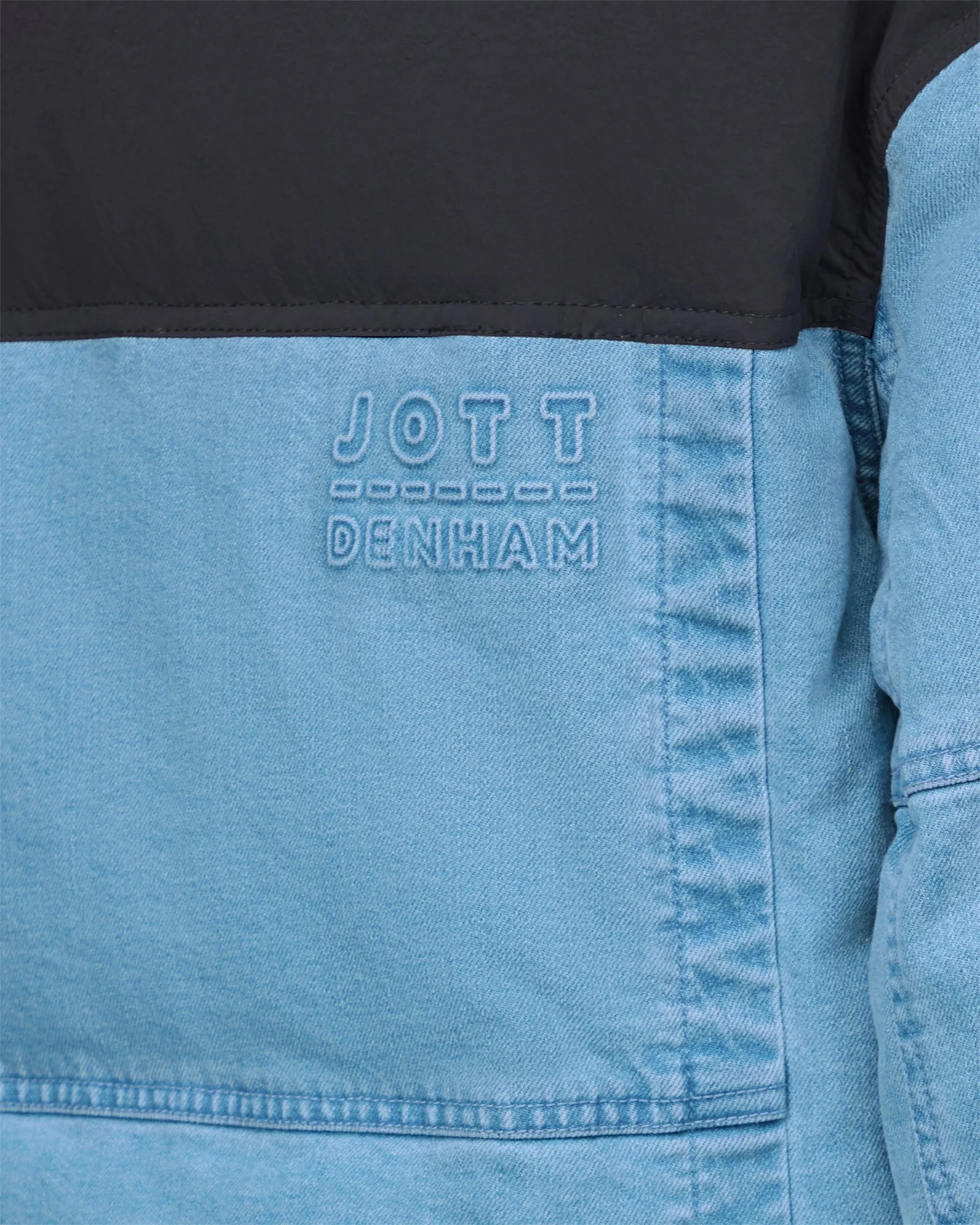 Doudoune 'Puffer' courte en denim Light denim jeans Aero WNW JOTT x DENHAM