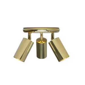 Evanston brass 3-spotlight | polished brass