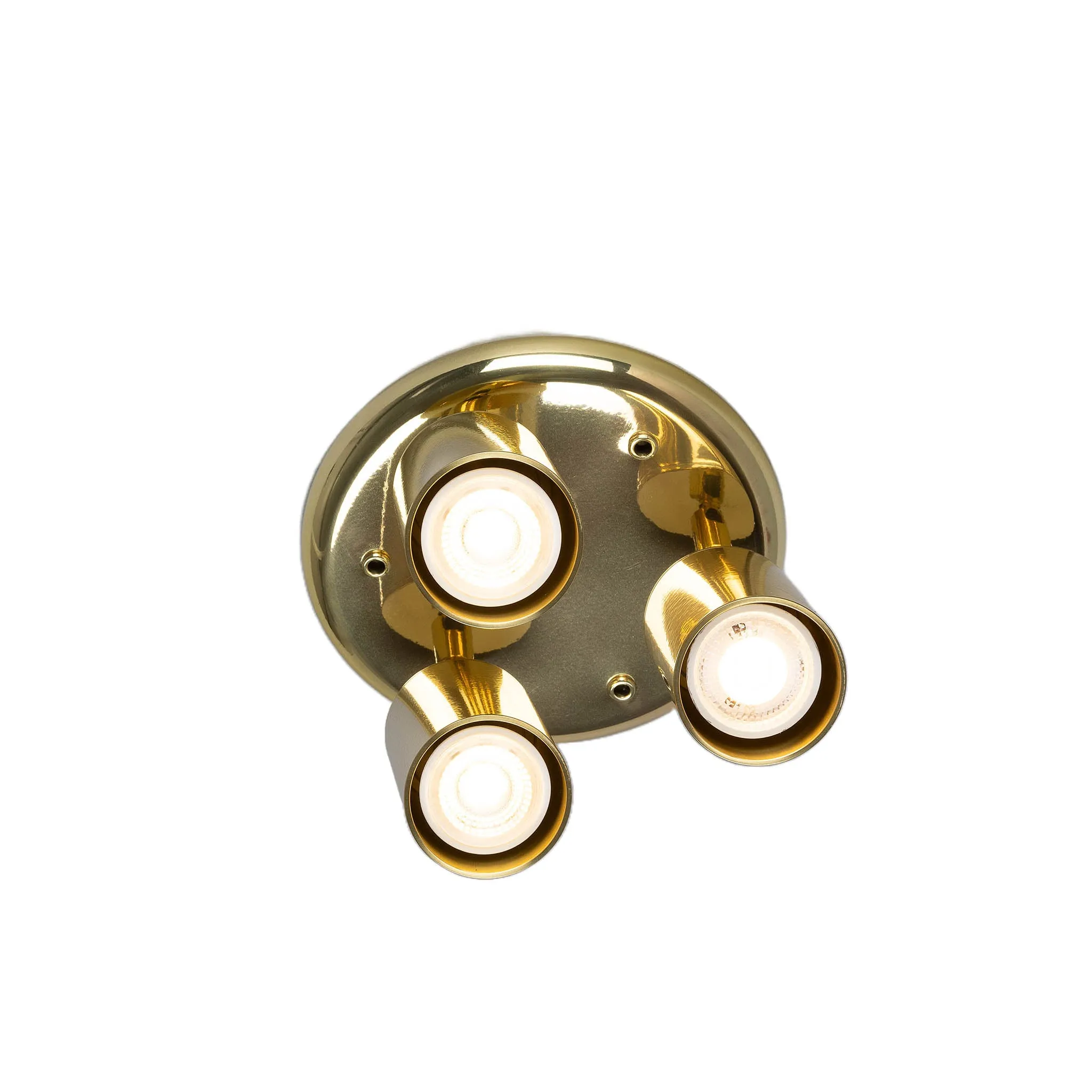 Evanston brass 3-spotlight | polished brass