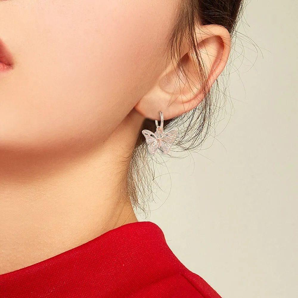 Fashion Metal Vintage Butterfly Drop Dangle Earrings