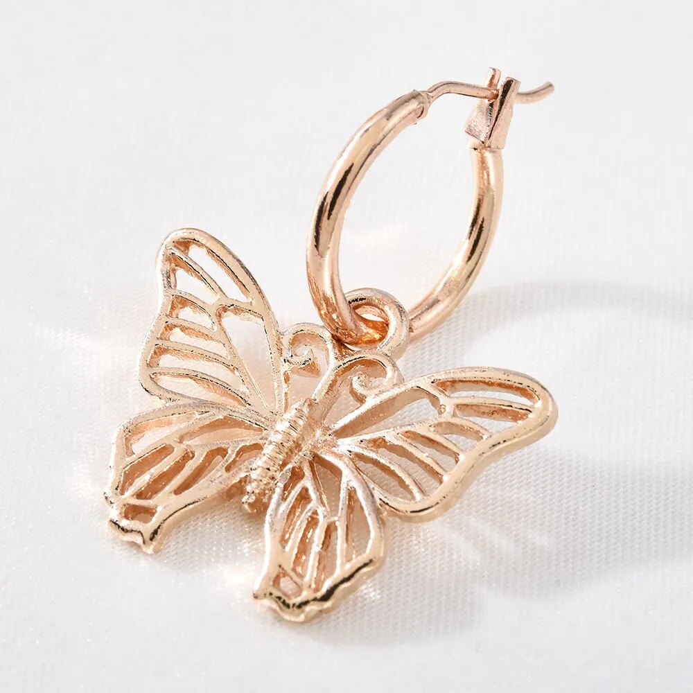 Fashion Metal Vintage Butterfly Drop Dangle Earrings