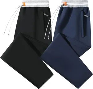 FoxQ Mens Sweatpants with Pockets Sports Joggers Athletic Running Casual Yoga Pants