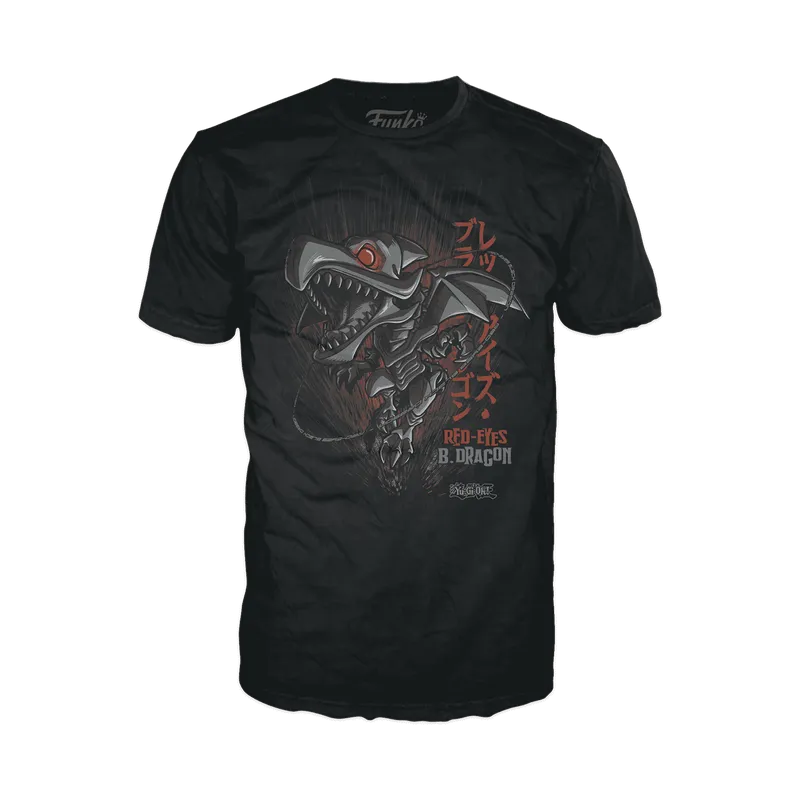 Funko Boxed Tee: Yu Gi Oh - Dragon Negro De Ojos Rojos Playera 2XL