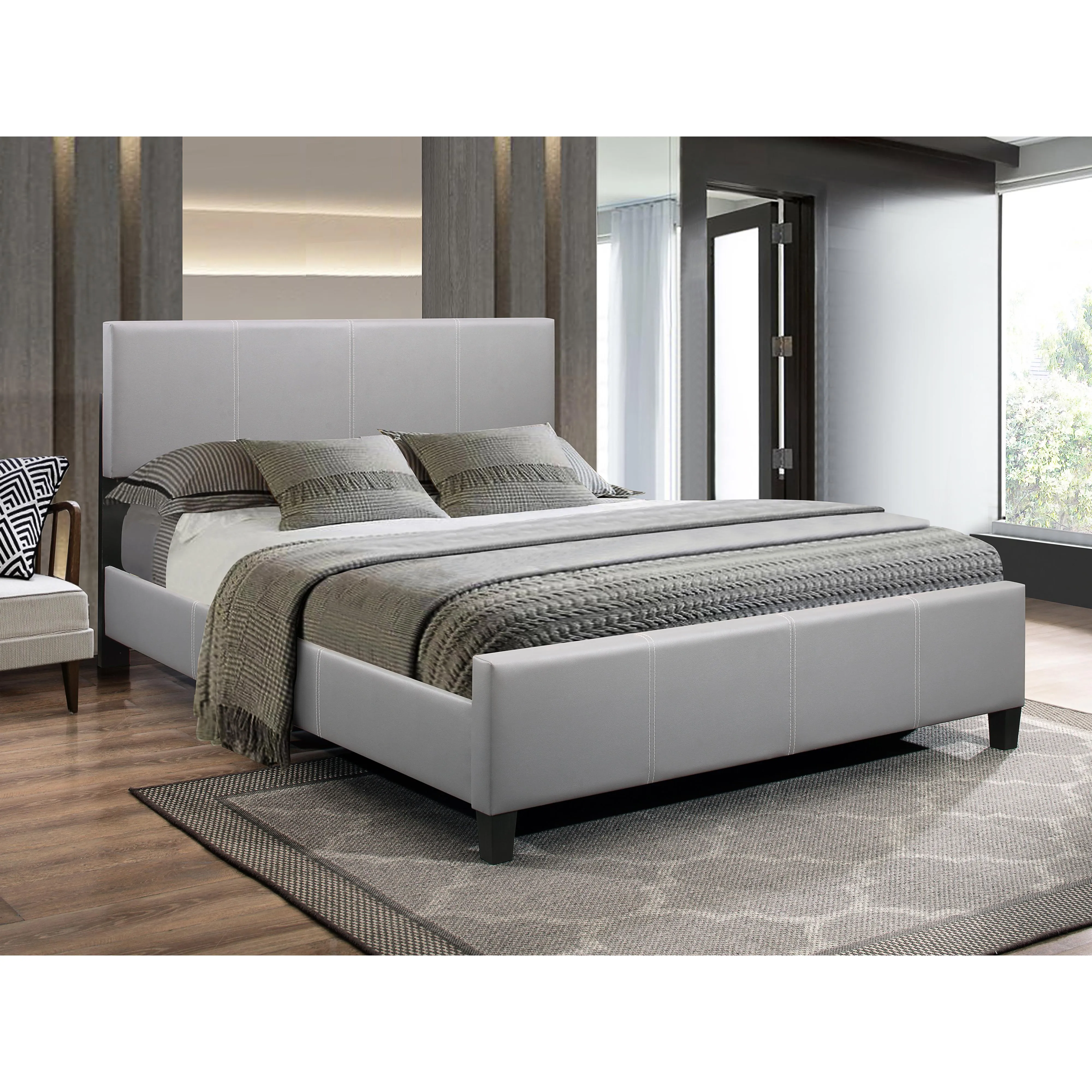 IFDC Grand lit plateforme rembourré IF 5460 - 60