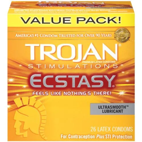 Kit de 26 Condones Trojan Ecstasy