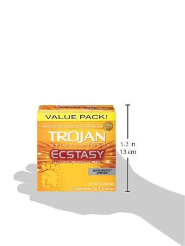 Kit de 26 Condones Trojan Ecstasy