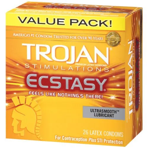 Kit de 26 Condones Trojan Ecstasy