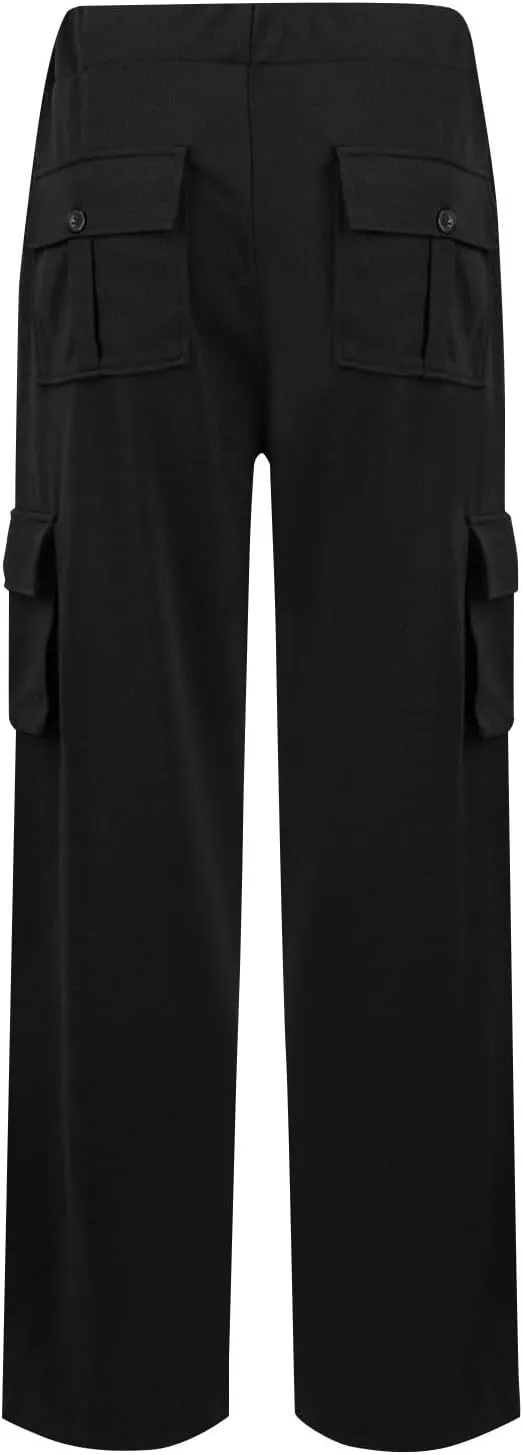 Leggings for Women High Waisted Casual Cargo Yoga Pants Tummy Control Workout Leggings Straight Leg Yoga Pant